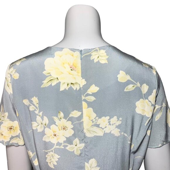 VINTAGE J. PETERMAN Silk Floral Dres - Picture 5 of 8